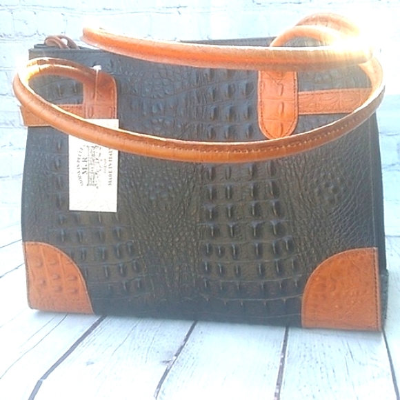 M & R MODA IN PELLE FIRENZE PURSE - Picture 8 of 12